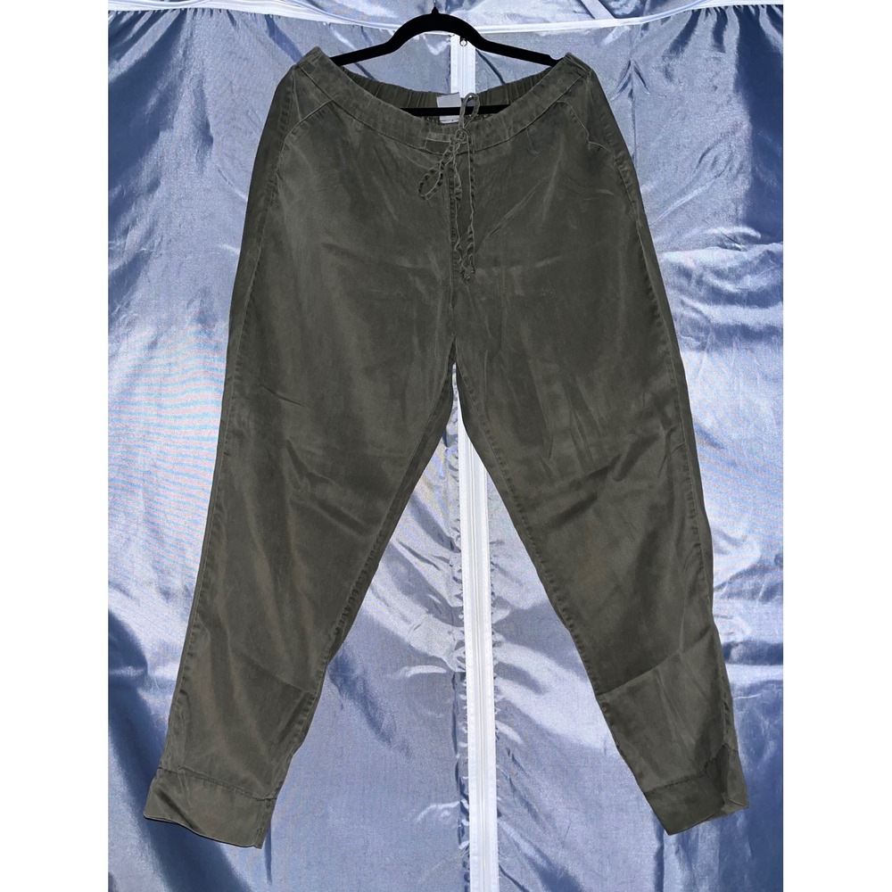 Soho New York & Company Olive Green Joggers Women's Size Large 100% Lyocell